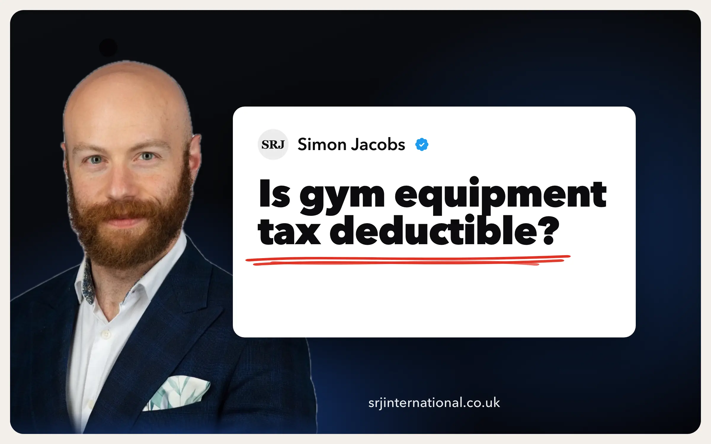 Is gym equipment tax deductible through your company?