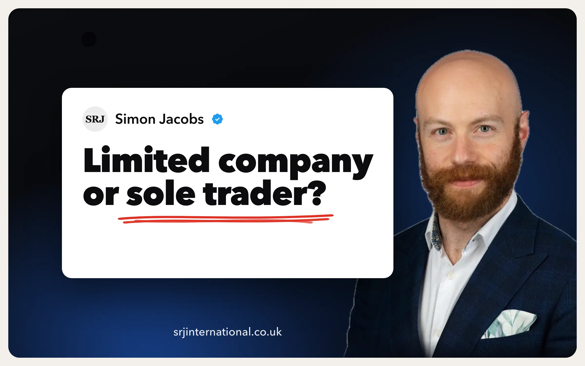 Limited company or sole trader if you take all the profit?
