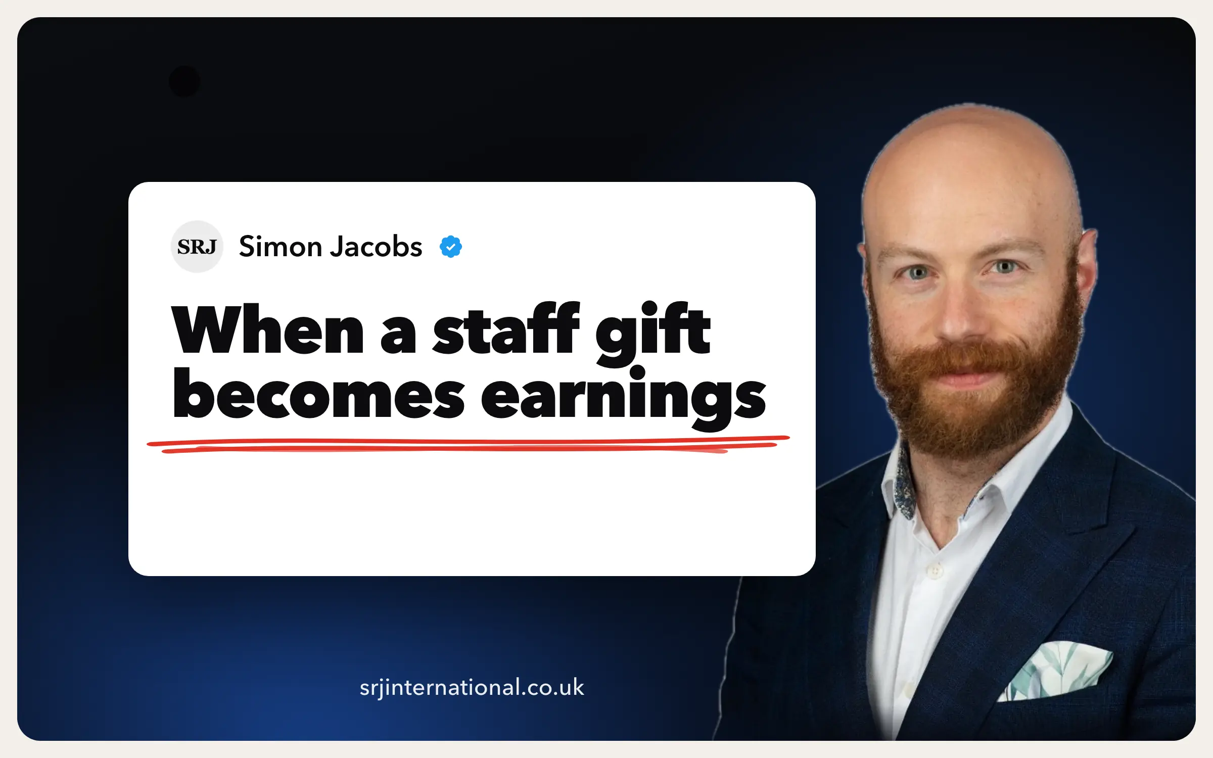 When does a gift to staff become taxable?