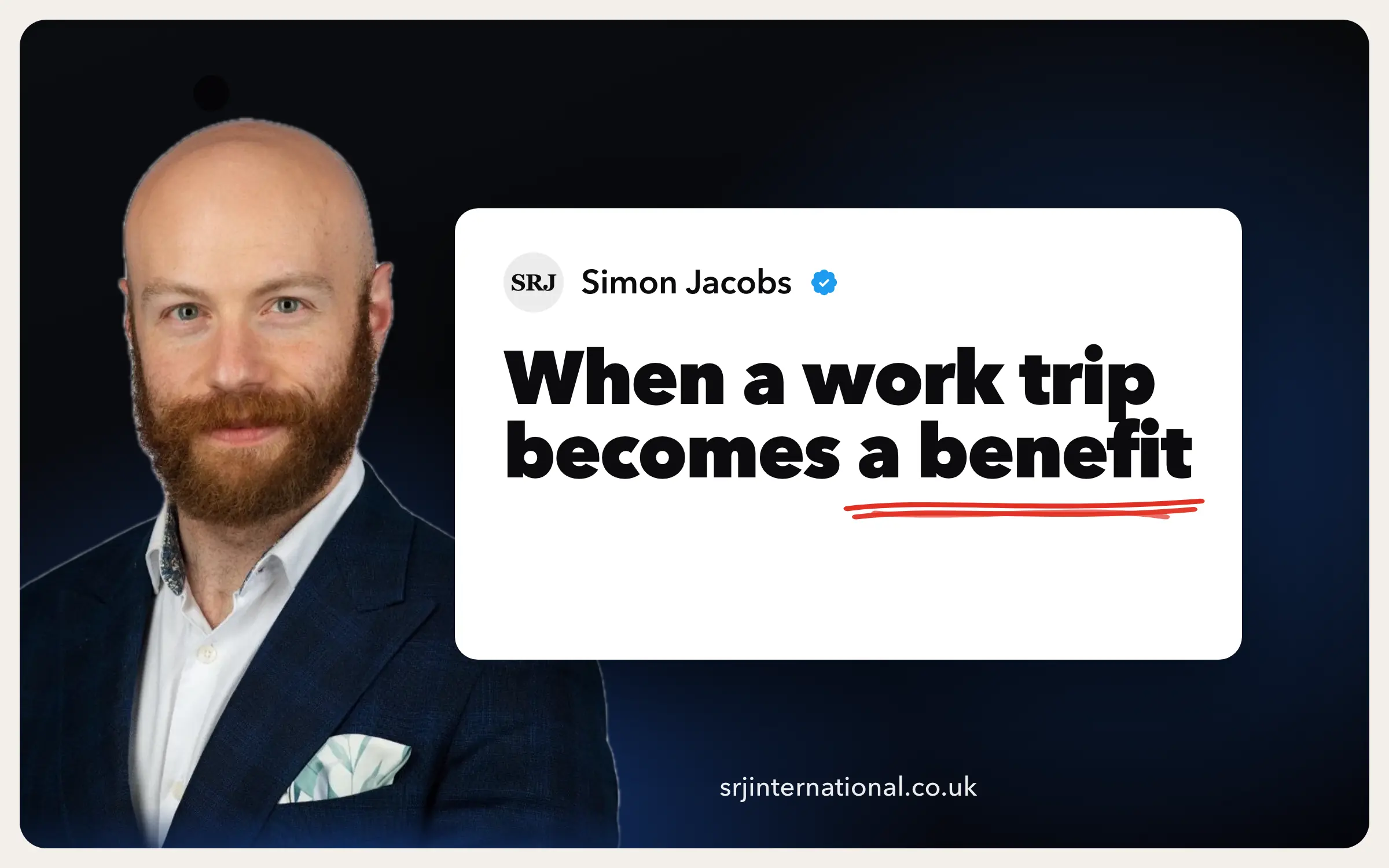Is a work trip with leisure time a taxable benefit?